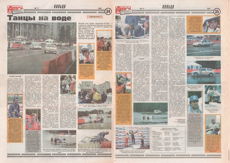 Авторевю (Россия). №11, Июнь 1997. Танцы на воде.